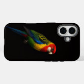 ブラック4ラグジュアリーiPhone 16ケースメイト、オーストラリアアカボウシインコ Case-Mate iPhoneケース (裏面 (横))