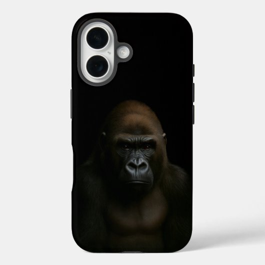 ブラック4ラグジュアリーiPhone 16ケースメイト、ゴリラ Case-Mate iPhoneケース (裏面)
