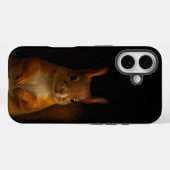 ブラック4ラグジュアリーiPhone 16ケースメイト、レッドリス Case-Mate iPhoneケース (裏面 (横))