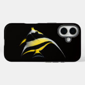 ブラック4ラグジュアリーiPhone 16 Case-Mate、モーリッシュアイドル Case-Mate iPhoneケース (裏面 (横))
