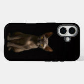 ブラック4ラグジュアリーiPhone 16 Mate、スフィンクス猫 Case-Mate iPhoneケース (裏面 (横))