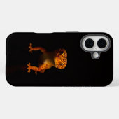 ブラック4ラグジュアリーiPhone 16 Mate、ヒョウモントカゲモドキ Case-Mate iPhoneケース (裏面 (横))