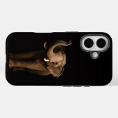 ブラック4ラグジュアリーiPhone 16 Mate、壮大な象 Case-Mate iPhoneケース (裏面 (横))