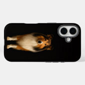 ブラック4ラグジュアリーiPhone 16 Mate、忠実なコリー犬 Case-Mate iPhoneケース (裏面 (横))