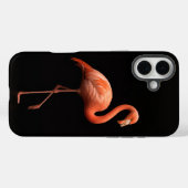 ブラック4ラグジュアリーiPhone 16 Plusケースメイト、ピンクフラミンゴ Case-Mate iPhoneケース (裏面 (横))
