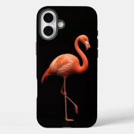 ブラック4ラグジュアリーiPhone 16 Plusケースメイト、ピンクフラミンゴ iPhone 16 Plusケース