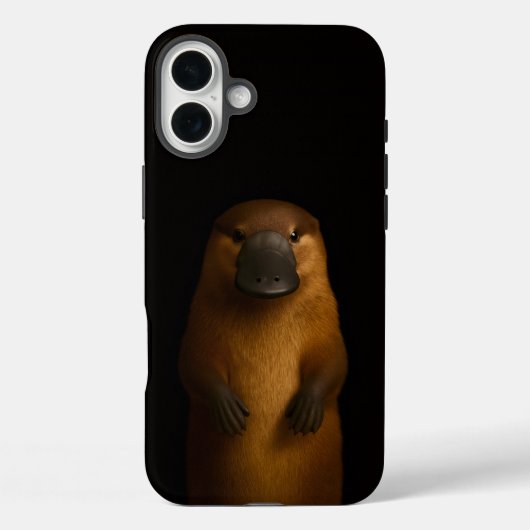 ブラック4ラグジュアリーiPhone 16 Plus、エレガントなカモノハシ Case-Mate iPhoneケース (裏面)