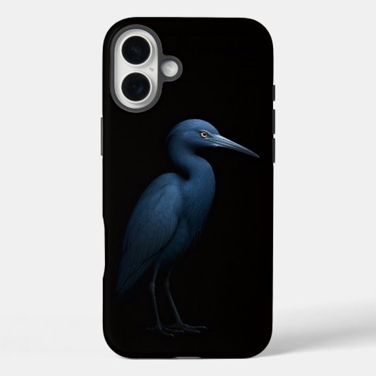 ブラック4ラグジュアリーiPhone 16 Plus、コサギ Case-Mate iPhoneケース (裏面)