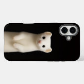 ブラック4ラグジュアリーiPhone 16 Plus、スタイリッシュなイタチ Case-Mate iPhoneケース (裏面 (横))