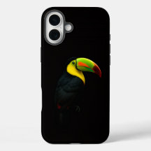 ブラック4ラグジュアリーiPhone 16 Plus、ハシブトオオハシ