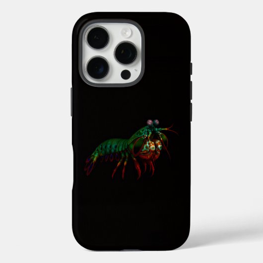 ブラック4ラグジュアリーiPhone 16 Pro、シャコ Case-Mate iPhoneケース (裏面)