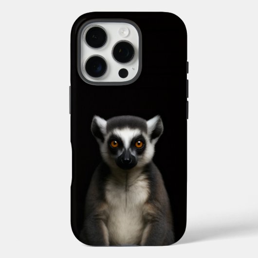 ブラック4ラグジュアリーiPhone 16 Pro、穏やかなワオキツネズミ Case-Mate iPhoneケース (裏面)