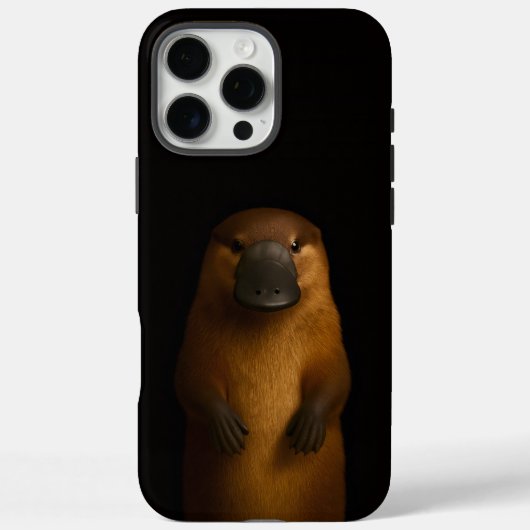 ブラック4ラグジュアリーiPhone 16 Pro Max、エレガントなカモノハシ Case-Mate iPhoneケース (裏面)