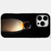 ブラック4ラグジュアリーiPhone 16 Pro Max, エンペラーペンギン Case-Mate iPhoneケース (裏面 (横))