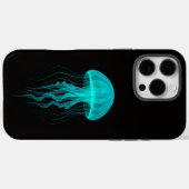 ブラック4ラグジュアリーiPhone 16 Pro Max、グリーンクラゲ Case-Mate iPhoneケース (裏面 (横))