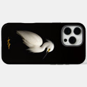 ブラック4ラグジュアリーiPhone 16 Pro Max, シロサギ Case-Mate iPhoneケース (裏面 (横))
