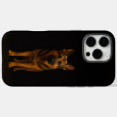 ブラック4ラグジュアリーiPhone 16 Pro Max ジャーマンシェパード Case-Mate iPhoneケース (裏面 (横))