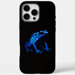 ブラック4ラグジュアリーiPhone 16 Pro Max、ブルーカエル iPhone 16 Pro Maxケース