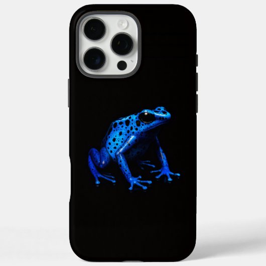 ブラック4ラグジュアリーiPhone 16 Pro Max、ブルーカエル Case-Mate iPhoneケース (裏面)