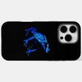ブラック4ラグジュアリーiPhone 16 Pro Max、ブルーカエル Case-Mate iPhoneケース (裏面 (横))