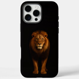 ブラック4ラグジュアリーiPhone 16 Pro Max, マジェスティックライオン iPhone 16 Pro Maxケース