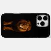 ブラック4ラグジュアリーiPhone 16 Pro Max, マジェスティックライオン Case-Mate iPhoneケース (裏面 (横))