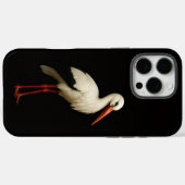 ブラック4ラグジュアリーiPhone 16 Pro Max、優雅なコウノトリ Case-Mate iPhoneケース (裏面 (横))