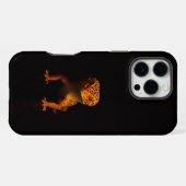 ブラック4ラグジュアリーiPhone 16 Pro Max, Leopard Gecko iPhoneケース (裏面横)
