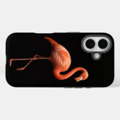 ブラック4ルクシィ iPhone 16 ケースメイト、ピンクフラミンゴ Case-Mate iPhoneケース (裏面 (横))