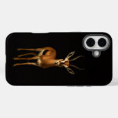 ブラック4ルクシィ iPhone 16 Plus、エレガントなガゼル Case-Mate iPhoneケース (裏面 (横))