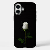 ブラック4ルクシィ iPhone 16 Plus、純白のバラ Case-Mate iPhoneケース (裏面)