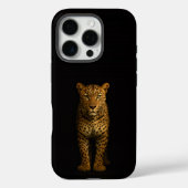 ブラック4ルクシィ iPhone 16 Pro、マジェスティックレオパード Case-Mate iPhoneケース (裏面)