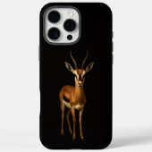 ブラック4ルクシィ iPhone 16 Pro Max、エレガントなガゼル Case-Mate iPhoneケース (裏面)
