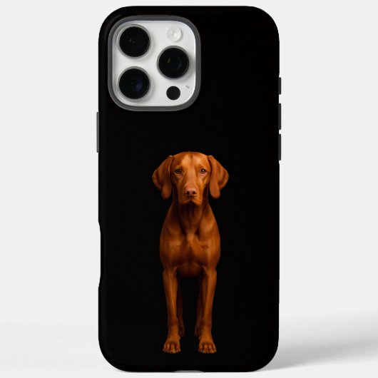 ブラック4ルクシィiPhone 16 Pro Max、敏捷なヴィスラ犬 Case-Mate iPhoneケース (裏面)