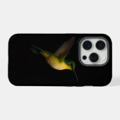 ブラック4ルクシーハiPhone 15 Pro Case-Mate、飛翔する鳥 iPhoneケース (裏面横)