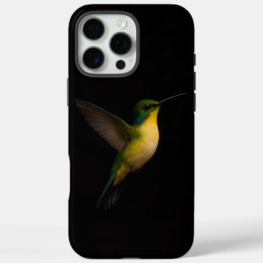 ブラック4ルクシーハiPhone 16 Pro Maxケース、飛翔する鳥 Case-Mate iPhoneケース (裏面)
