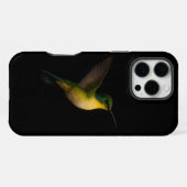 ブラック4ルクシーハiPhone 16 Pro Maxケース、飛翔する鳥 iPhoneケース (裏面横)