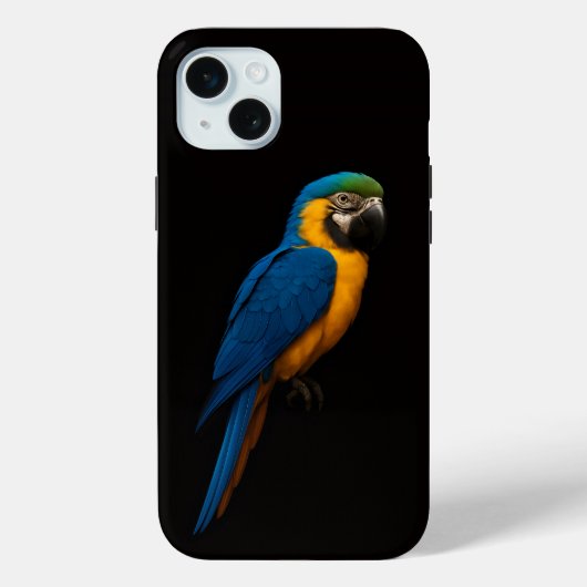 ブラック4ルクシーブルー+イエローマカオiPhone 15 Plus Case-Mate iPhoneケース (裏面)
