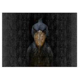ブラック4ルクスガラスボードエキゾチックハシビロコウ鳥 カッティングボード