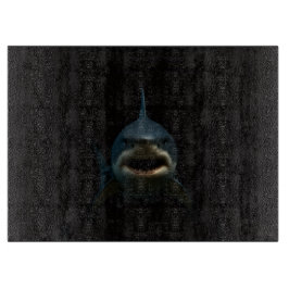 ブラック4ルクスガラスボードホオジロザメ カッティングボード