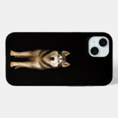 ブラック4ルクス、アイシーエリートハスキーiPhone 15 Plus Case-Mate iPhoneケース (裏面 (横))