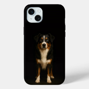 ブラック4ルクス オーストラリアンシェパード iPhone 15 Plus Miniケース