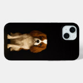 ブラック4ルクス キャバリア スパニエル iPhone 15 Plus Case-Mate iPhoneケース (裏面 (横))