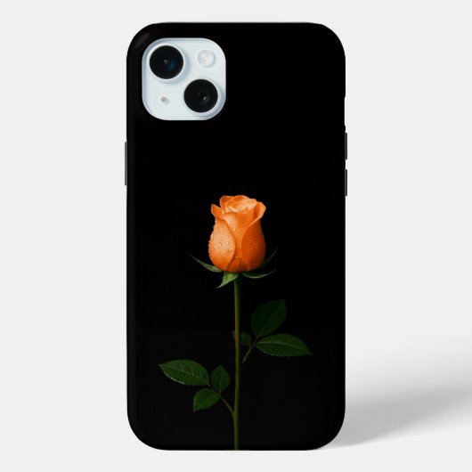 ブラック4ルクス、サンセットオレンジローズiPhone 15 Plus Case-Mate iPhoneケース (裏面)
