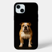 ブラック4ルクス スタミナブルドッグ iPhone 15 Plus Case-Mate iPhoneケース (裏面)
