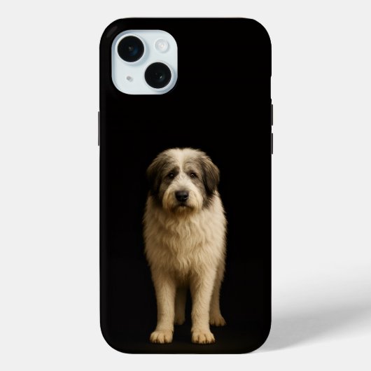 ブラック4ルクス ミオリティック・シェパード iPhone 15 Plus Case-Mate iPhoneケース (裏面)