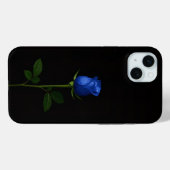 ブラック4ルクス、ミッドナイトブルーローズiPhone 15 Plus Case-Mate iPhoneケース (裏面 (横))