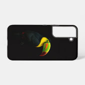 ブラック4ルクス Galaxy S22 カバー、オオハシ Samsung Galaxyケース (裏面横)