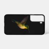 ブラック4ルクス Galaxy S22 ケース、飛翔する鳥 Samsung Galaxyケース (裏面横)