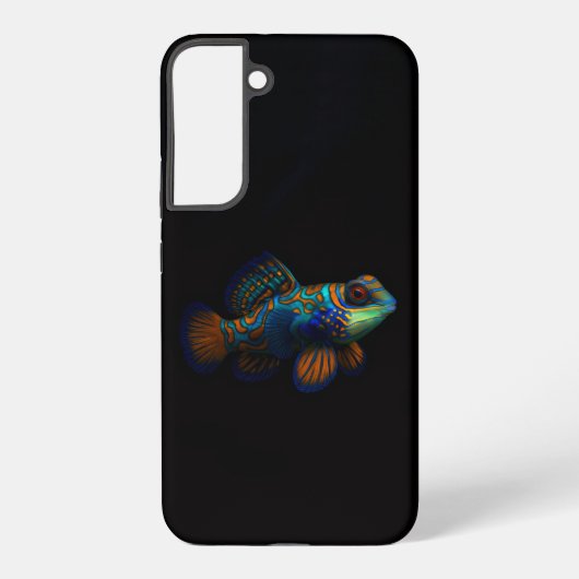 ブラック4ルクス Galaxy S22+ マンダリンジョウゴギンポ Samsung Galaxyケース (裏面)